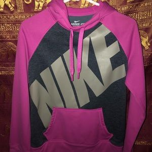 magenta nike hoodie !